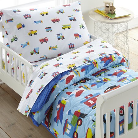 Wildkin Trains Planes Trucks Toddler Lightweight Comforter