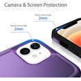thumbnail image 4 of Designed for iPhone 11 Heavy Duty Case, Protection Shockproof Dropproof Dustproof Anti-Scratch Phone Case Cover for iPhone 11 Heavy Duty Case, Purple, 4 of 8