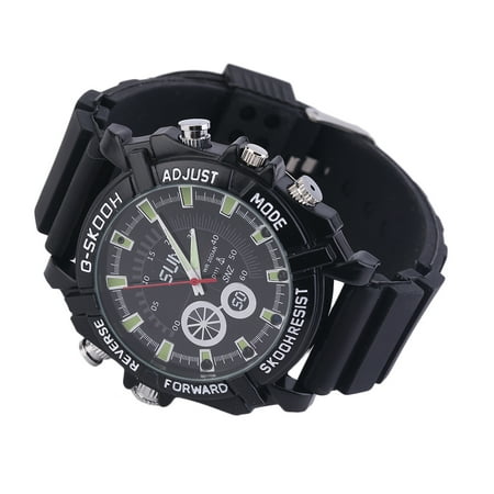 Dvr Hidden Video - MC07B Multifunctional Mini 8GB DVR Waterproof HD 1080P Hidden Watch Camera Night Vision Camcorder