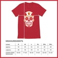thumbnail image 7 of Kansas City Sugar Skull Men's V-Neck T-shirt KC Die-Hard Football Fan Tailgating, 7 of 7