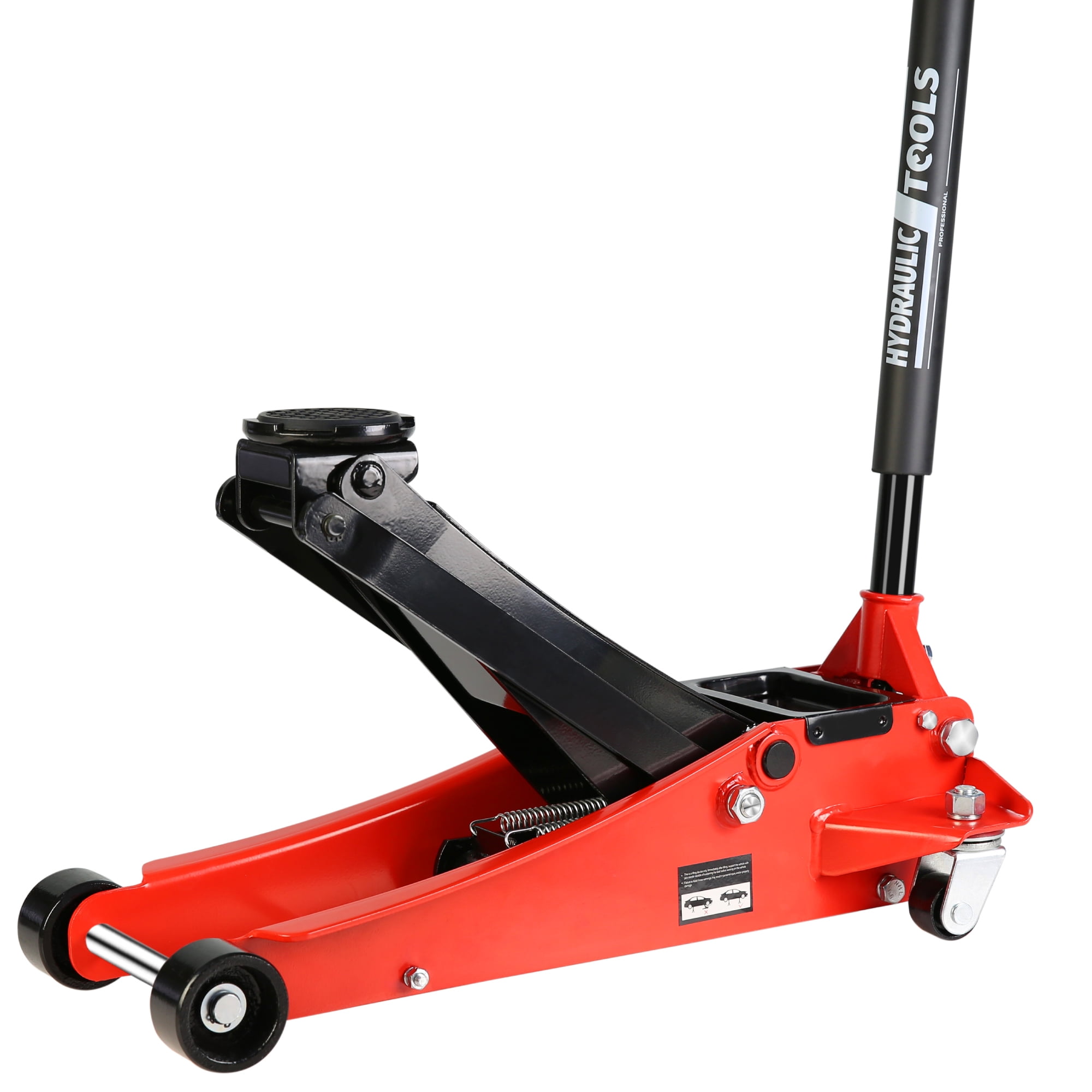 Aukfa Low Profile Floor Jack 2.5 Ton with Dual Piston Quick Lift Pump,Floor Jack Lifting Range 3.5"-19.5",Red