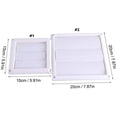 thumbnail image 2 of Plastic Air Vent Grille Cover 3 Flaps Wall Duct Ventilation Grill with Net Plastic Louvre Air Vent Grille with Flyscreen Cover(2020CM), 2 of 5