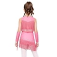 thumbnail image 2 of Linjinx 3 Piece Girls Sparkle Western Cowgirl Dance Outfit Set Pink 8, 2 of 7