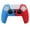 Blue Red, variant on Anti-Slip Silicone Protective Joystick Cover Compatible with PlayStation 5 Controller - Durable Grip Skin Case Gamepad Accessories-Pink