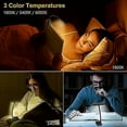 thumbnail image 3 of Gritin 19 LED Rechargeable Book Light for Reading in Bed with Memory Function- Eye Caring 3 Color Temperatures,Stepless Dimming Brightness,80 Hrs Runt, 3 of 5