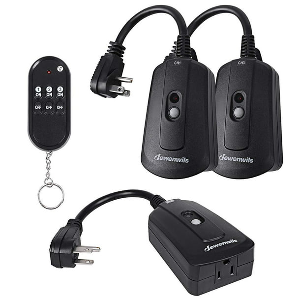 Happyline Outdoor Indoor Wireless Remote Control Outlet Kit