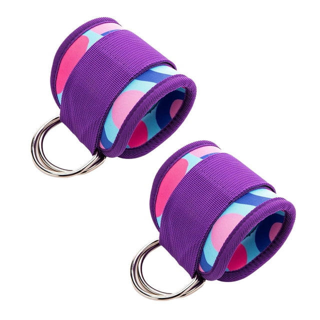 2x Correas de tobillo Accesorios de extensión de la pierna Multifunción Ejercicios de la parte inferior del cuerpo Ejercicios de tobillo para sobornos Púrpura
