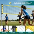 thumbnail image 4 of Patiassy 32ft Outdoor Portable Volleyball Net Set System - Adjustable Height Steel Poles, PU Volleyball with Pump and Carrying Bag for Beach Backyard, 4 of 10
