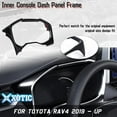 thumbnail image 4 of Xotic Tech Interior Center Console Dashboard Instrument Frame Cover Trim, Glossy Black, Compatible with Toyota RAV4 2019-2023, 4 of 9