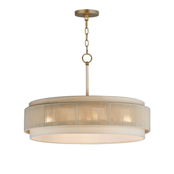 12814OFNAB Maxim Lighting Seacliff - 4 Light Pendant-22.5 Inch Tall and 28 Inch Wide