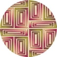 thumbnail image 1 of Ahgly Company Tapis d'Intérieur Lavables à la Machine, Ronds de Pamplemousse de Transition, Ronds de 3 Pi, 1 of 7