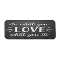 thumbnail image 1 of Love What You Do Computer Mouse Pad, Hand Lettering Typography Composition with Dots and Stripes, Rectangle Non-Slip Rubber Mousepad Large, 31" x 12", Charcoal Grey and White, by Ambesonne, 1 of 2