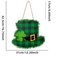 thumbnail image 2 of St Patrick's Day Welcome Sign Wooden Farmhouse Decoration for Front Door Outdoor Home Greeting St Patrick's Day Decorations, 2 of 5