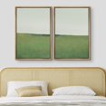 thumbnail image 3 of IDEA4WALL Framed Canvas Print Wall Art Set of 2 Green Pastel Paint Stroke Landscape Abstract Modern Art Decorative Contemporary Artwork for Bedroom, Office, Hotel - 16"x24"x2 Panels Natural, 3 of 5
