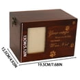 thumbnail image 4 of Wweixi In Loving Memory Cat And Dog Memorial Display: The solid Wooden Urn With Engraved Paw Print Detail Including Dogs And Cats. Is, 4 of 6