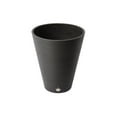thumbnail image 1 of Algreen 16339 Valencia 15 in. by 18.5 in. Round Ribbed Taper Planter, Black, 1 of 1
