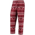 thumbnail image 4 of Men's Concepts Sport Cardinal Arkansas Razorbacks Ugly Sweater Long Sleeve Top and Pants Sleep Set, 4 of 5