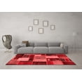 thumbnail image 3 of Ahgly Company Machine Washable Indoor Rectangle Patchwork Red Transitional Area Rugs, 2' x 4', 3 of 4