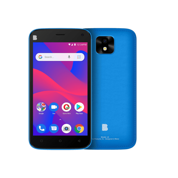 Restored BLU J2 | 2021 | GSM Unlocked Smartphone| 5.0” Display | 32GB | 5MP Camera| Blue