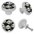 thumbnail image 4 of Panda Kitchen Hardware: Fluorescent Drawer Pulls - Round 4-Pack, Glow-in-the-Dark Knobs for Cabinets, Wardrobes, and Dressers, 4 of 6