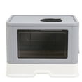 thumbnail image 5 of BingoPaw Foldable Cat Litter Tray Box Easy Cleaning with Scoop, Massager, Grey, 5 of 11