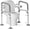 Gray, variant on Foldable Toilet Safety Rails for Seniors - Adjustable Toilet Safety Frame & Toilet Handles for Elderly & Disabled, Fits Most Toilets, 350lb Capacity, Blue