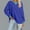 Blue, variant on Aloohaidyvio Long Sleeve Tops for Women No Boundaries Women's Large Size Loose Casual Color Stitching Long Sleeve Round Neck Top