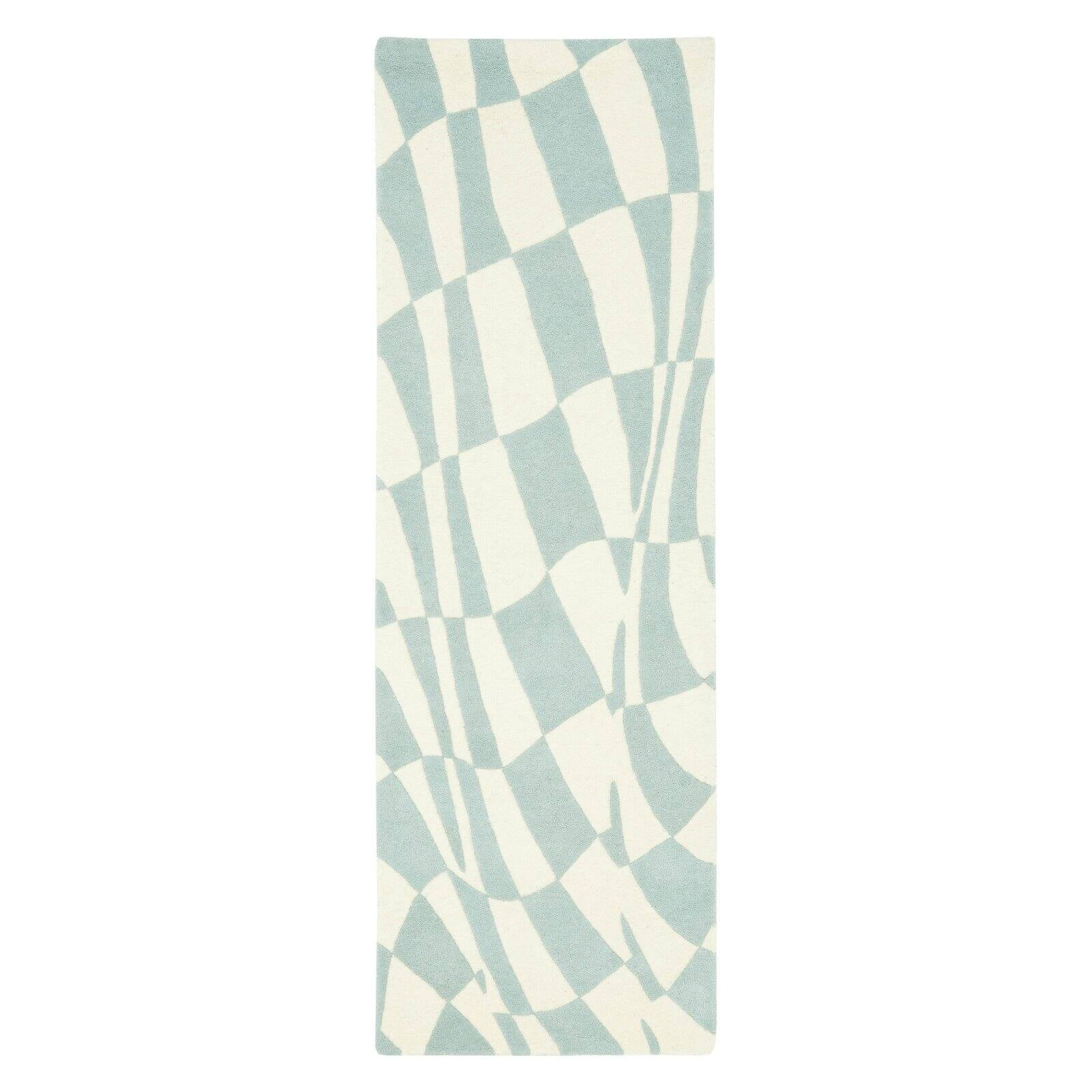 Handmade Tufted SoHo Elegance Wool-Viscose Blend Rectangular Rug in Blue