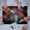thumbnail image 3 of Statue of Liberty with Fireworks for the Fourth of July, Photography (1000 Piece Puzzle, Size 19x27, Challenging Jigsaw Puzzle for Adults and Family, Made in USA), 3 of 4