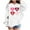 White, variant on Lorytime Kid Vintage Hoodies for Girl Letters Long Sleeve Crewneck Sweatshirts Heart Pullover with Pocket Loose Tops