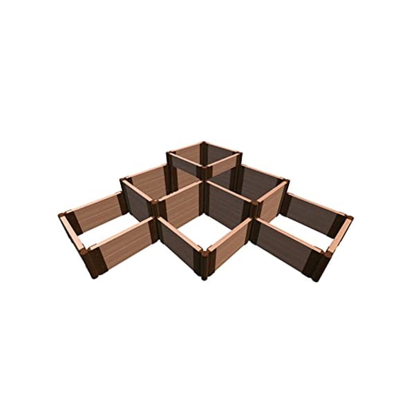 CLASSIC SIENNA 'THE BANAUE' - 6' X 6' RAISED GARDEN BED (TERRACED) 2" PROFILE