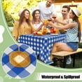 thumbnail image 3 of decorUhome 6Pcs Disposable Tablecloth for Rectangular Table, 54x108 Inch Blue and White Checkered Table cover for Party, Birthday, Picnic, 3 of 8