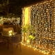 thumbnail image 1 of Luces de cortina navideñas JMEXSUSS 300 LED de color blanco cálido, 1 of 7