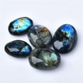 thumbnail image 5 of Elongated Blue Moonstone Palm Stone Handheld Crystal Mineral Ore for Relaxation Energy Healing Meditation Display or Play, 5 of 5