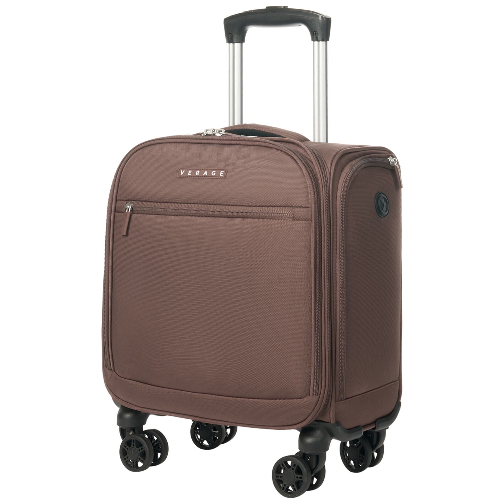 Verage Underseat Carry On Luggage with Wheels, 14.5-Inch Spinner Small Suitcase, Softside Lightweight Travel Bag for Men and Women, Airplane Carry On Bag