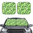 thumbnail image 2 of Vsdgher Happy St. Patrick's Day Print Car Windshield Sun Shade, Reflective Sunshade Window Sunshade Sun Visor Protector Fit for Cars,Trucks,SUVs-Medium, 2 of 6