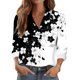 thumbnail image 1 of TaTaai Women Long Sleeve Collared Casual Printed Shirt Button Down Top Ladies Office Commute Daily Wear Soft Comfortable Non See Through Versatile Blouse Gift, 1 of 6
