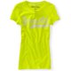 thumbnail image 1 of Aeropostale Sparkle Glittery Graphic playera para mujer, amarillo, pequeño, 1 of 1