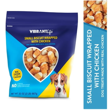 Vibrant Life Chicken Flavor Biscuit Treats for Dogs, 32 oz