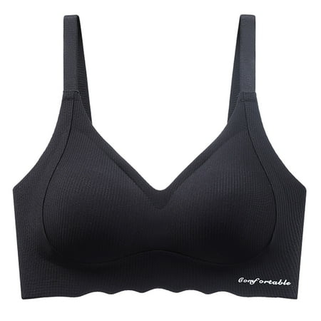 Soorts Bra Women Padded Bra Feature V-Neck Balconette Bra Style W-482 Black XXL