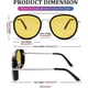 thumbnail image 5 of Retro Steam Punk gafas de sol redondas Steampunk doble puente gafas de aviador para Mujeres Hombres B2822 TUNC Sencillez, 5 of 5