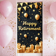 thumbnail image 7 of Golden Balloon Happy Retirement Party Banner Event Decoration Gold Stars Gift Design for Retirement Celebration Indoor Party Decoration Office Event, 7 of 7