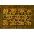 thumbnail image 1 of Ahgly Company Indoor Rectangle Animal Yellow Traditional Area Rugs, 6' x 9', 1 of 4