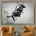 thumbnail image 6 of Banksy Girl On Swing, 3D Printed Canvas, Large Wall Art, Printed Canvas, Street Canvas Decor, Swing Girl Canvas Poster, Graffiti Art, Canvas Wall Decor - Natural Framed, 6 of 9