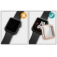 thumbnail image 5 of Sleektime Case for Apple Watch Series 3/2/1 38mm, Tempered Glass Screen Protector, High Definition Scratch Resistant Soft Cover for Apple Watch Accessories, Rosegold, 5 of 7