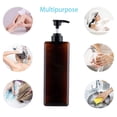 thumbnail image 5 of Paquete de 2 dispensadores de botellas con bomba de 1000ml, dispensador de loción de plástico cuadrado rellenable, botella con bomba de loción vacía para champú, loción y jabón, 5 of 5