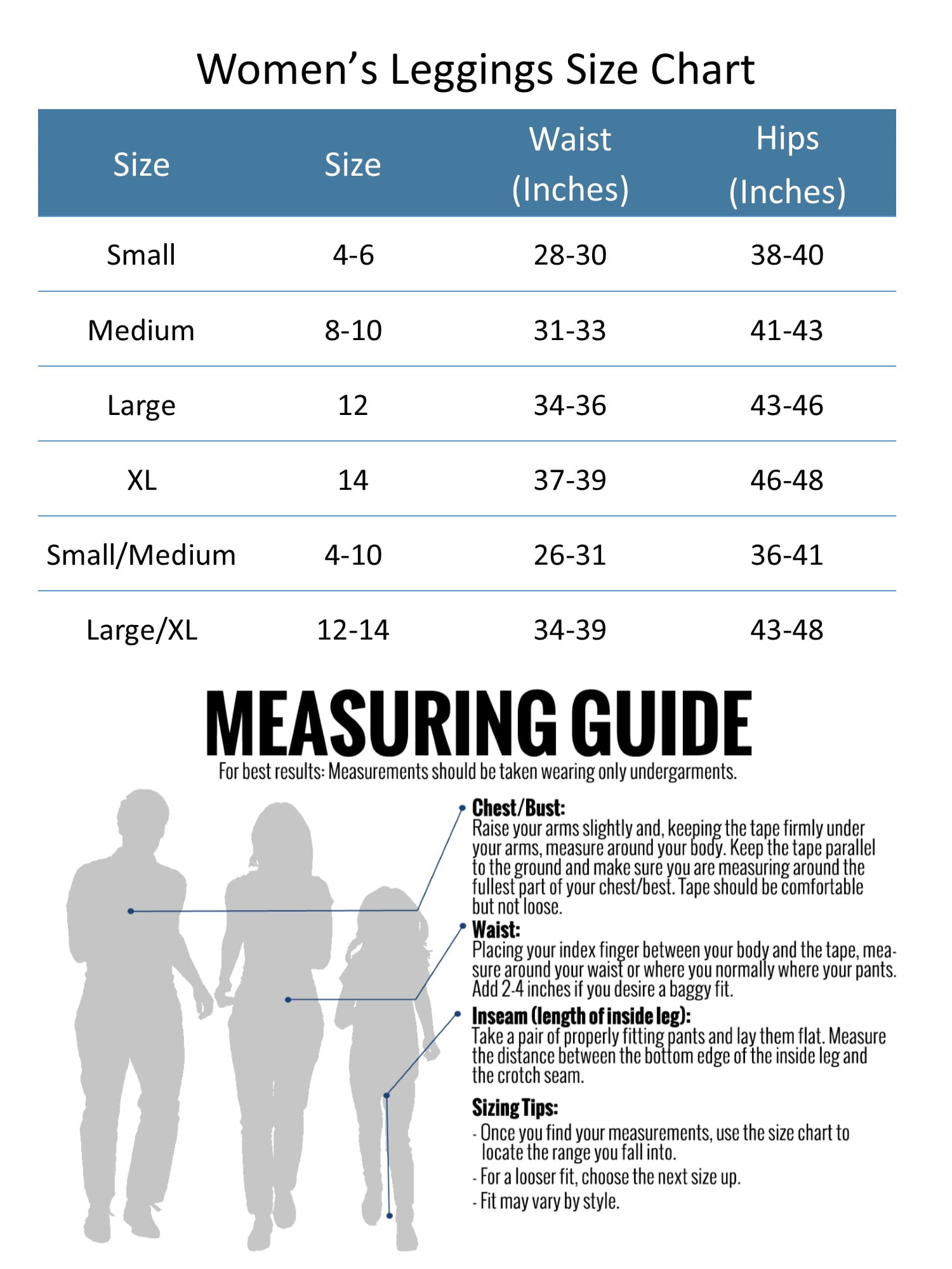 gold medal fleece lined leggings