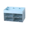 thumbnail image 2 of Organizador de almacenamiento de escritorio Sunnimix Estuche Contenedor azul, 2 of 7