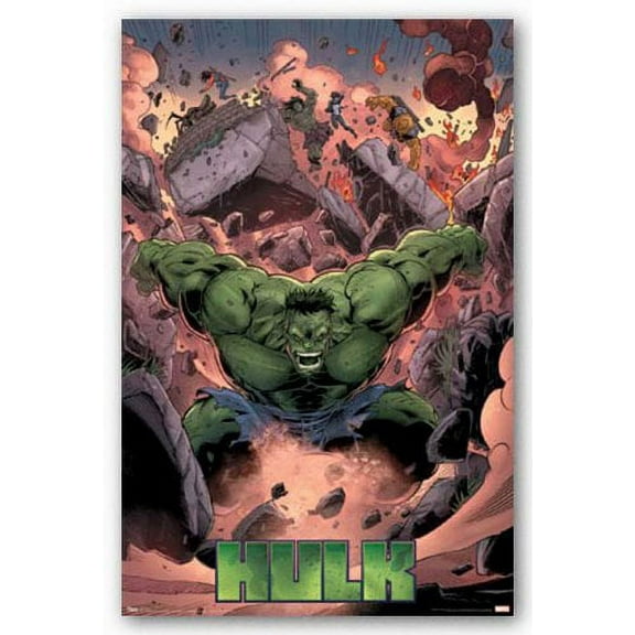 Trends International Hulk Smash Wall Poster Print