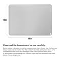 thumbnail image 5 of Gray Pet Food Mat, Waterproof Silicone Feeder Tray with Lip, Non-Slip Floor Protector 16x12", 5 of 7